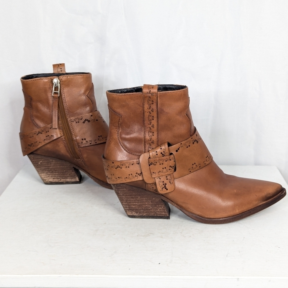 Golo Tombstone Western Cowgirl Booties Boots - Women's Size 6.5 - Picture 3 of 9